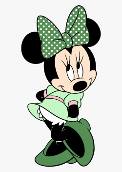 Minnie Mouse Clip Art Image Free - Minnie Mouse Green Bow ...