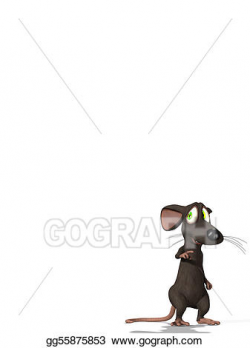 Stock Illustration - Worried little mouse. Clipart ...