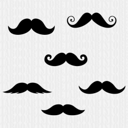 Mustache svg file, mustache clipart, Mustaches silhouette file, cricut  design, mustache vector clipart, mustache set files, mustache eps