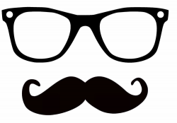 Details about Hipster Glasses Mustache Vinyl Decal - Macbook ...