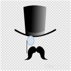 Mustache Clipart Old Hat - Man In Top Hat Icon #2440612 ...