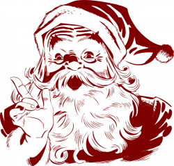 Dark Red Santa Clip Art at Clker.com - vector clip art online ...