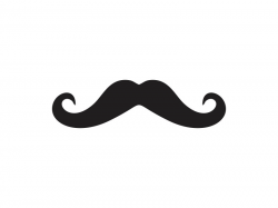 Mustache Unpainted Wooden Shape - Clip Art Library