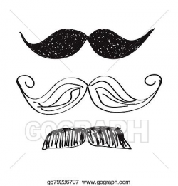 Vector Illustration - Simple doodle of a moustache. EPS ...