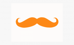 Moustache Clipart Small Mustache - Orange Mustache Clipart ...