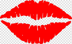 Red lips graphic art, Lip Mouth Kiss , Lips transparent ...