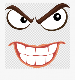 Smile Clipart Angry - Devil Face Transparent Background ...
