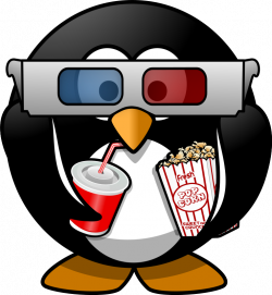 Clipart - Cinema penguin