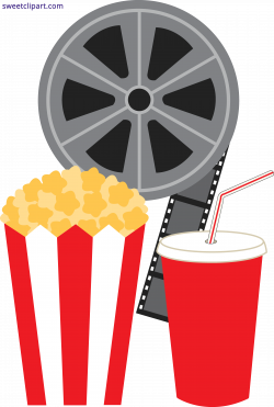 Popcorn Soda and Movie Clipart - Sweet Clip Art