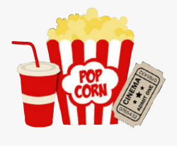 Movies Ticket Popcorn Soda - Popcorn Thank You Cards #42266 ...