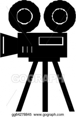 EPS Illustration - Movie camera icon. Vector Clipart ...