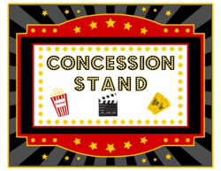 Movie night movie concessions clipart - WikiClipArt