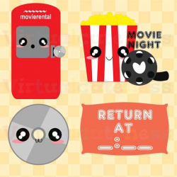 Movie rental clipart movie night clip art popcorn clipart ...