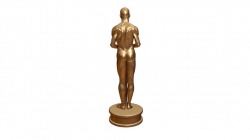 A Movie Themed Bronze Human Shaped Statue On A White Background ...