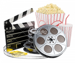 3D Cinema Film Reel Drink and Popcorn - Photos by Canva