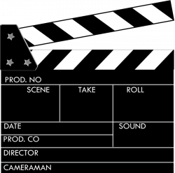 movie clapboard clipart - OurClipart