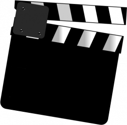 Movie Clapper Board Clipart - Full Size Clipart (#726771 ...