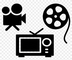 Movie Tv Cliparts - Transparent Film Icon Png, Png Download ...