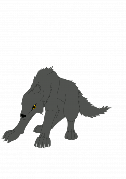 Wolf running animation frames