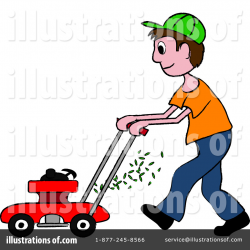 Lawn Mowing Clipart #94206 - Illustration by Pams Clipart