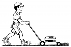Free Lawn Mower Clipart Black And White, Download Free Clip ...