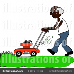 Lawn Mowing Clipart #94197 - Illustration by Pams Clipart