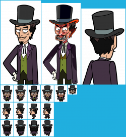 The Spriters Resource - Full Sheet View - Pocket Mortys - Mr. Needful