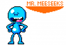Mr. Meeseeks 8-Bit | Pixel Art Maker