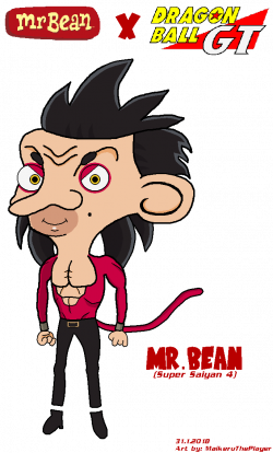 Mr. Bean (SSJ4) by MaikeruThePlayer on DeviantArt