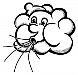 Clipart - wind - lineart