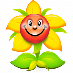 Clipart cartoon flower
