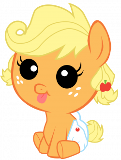 Adorable baby Applejack. | My Little Pony | Pinterest