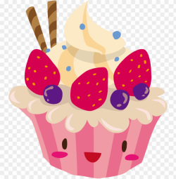 muffin clipart birthday cupcake - cartoon cute birthday cake ...