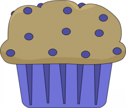 Blueberry Muffin Clip Art - Blueberry Muffin Image