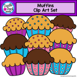Muffins Clip Art Set - Doodle Patch Designs