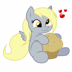 Image - FANMADE Derpy in love with a muffin.png | My Little Pony ...