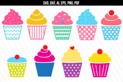 Cupcake SVG, Muffin svg, Bakery svg, Dessert By AivosDesigns ...