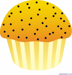 Muffin Lemon Poppy Seed Clip Art - Sweet Clip Art
