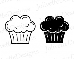 Muffin, Cupcake, Bake, Sweets, Bakery, Clip Art, Clipart, Design, Svg  Files, Png Files, Eps, Dxf, Pdf Files, Silhouette, Cricut, Cut File