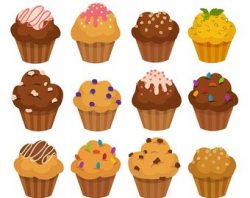 Cupcake clipart | Etsy