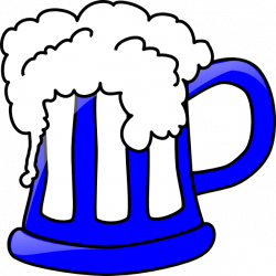 Blue Beer Mug Clip Art at Clker.com - vector clip art online ...