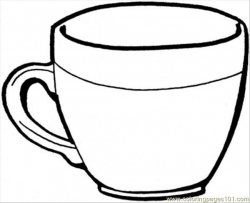 teacup 650×529 pixels | Coloring pages | Tea cups, Glass ...