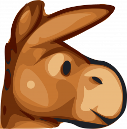 Brown mule clipart free image