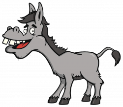 Dog Mule Horse Pony - A gray cartoon; a mule with open teeth 1200 ...