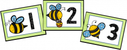 A special kind of class: Bee Calendar Numbers Freebie