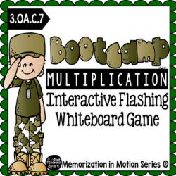 Brain Break Memorization in Motion Multiplication Boot Camp