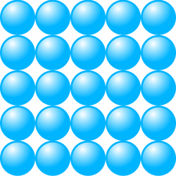 Clipart - Beads quantitative picture for multiplication 5x5