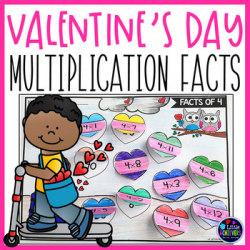 Valentine's Day Multiplication Worksheets for 3rd Grade | February Math  Activity