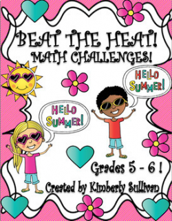 Summer Math Challenges! add subtract multiply divide exponents