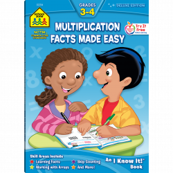 Multiplication Facts Made Easy 3-4 Deluxe Edition Workbook ...